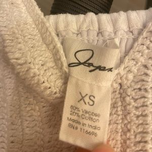 Boho white crochet jumpsuit